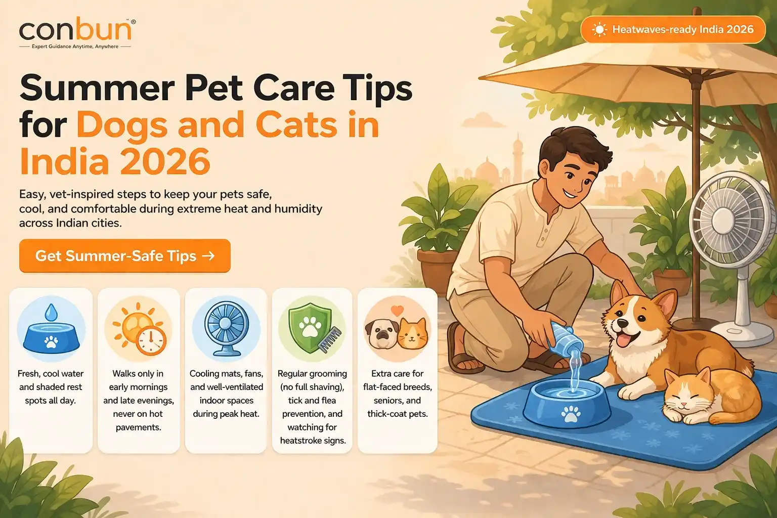 Summer Pet Care Tips for Dogs and Cats in India 2026