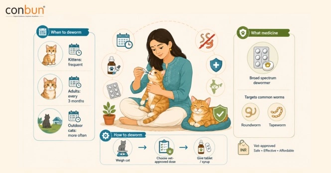 Cat Deworming Schedule India: When, How & What Medicine to Use