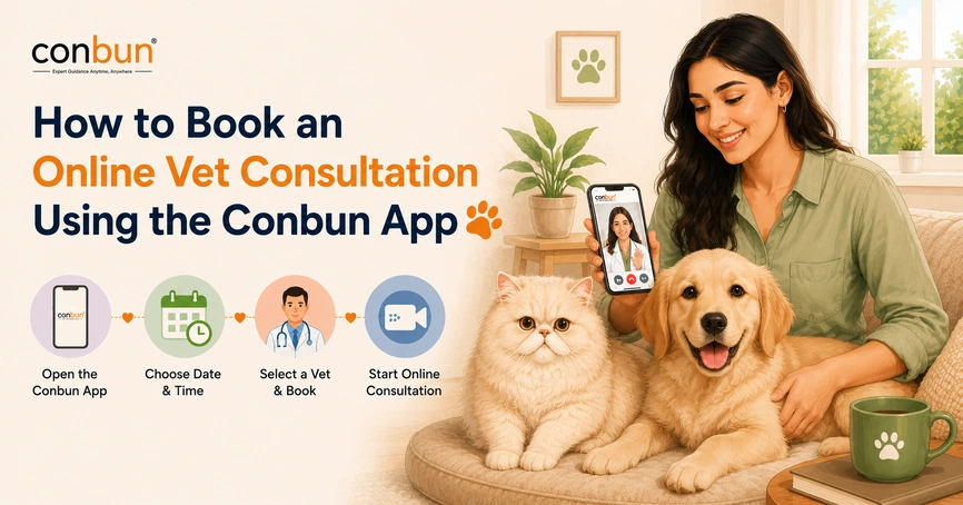 How to Book an Online Vet Consultation Using the Conbun App
