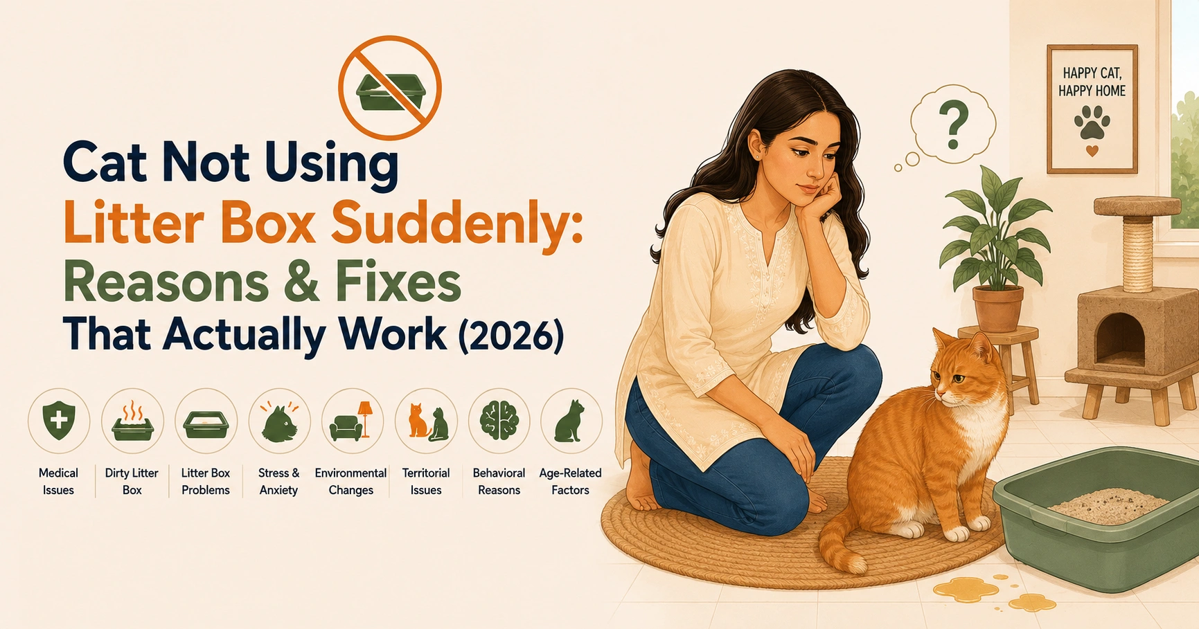 Cat Not Using Litter Box Suddenly: Reasons & Fixes That Actually Work (2026)